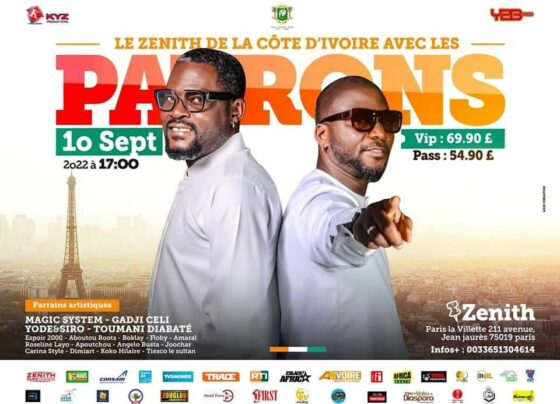 Les patrons célébrités africaines concerts