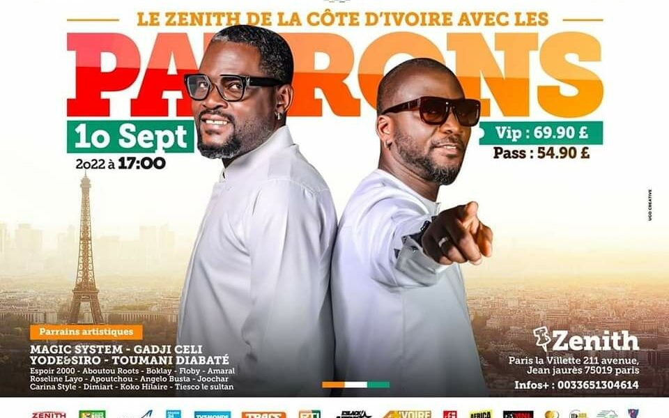 Les patrons célébrités africaines concerts